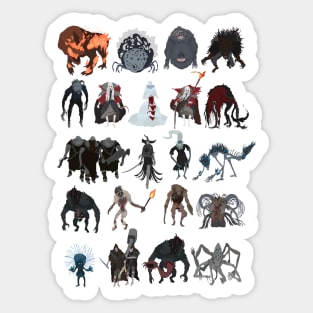 Bloodborne - Dungeon bosses Sticker